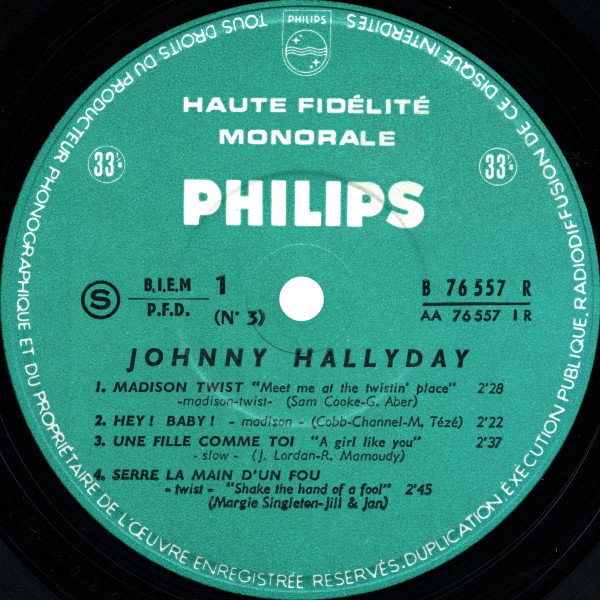 LP 25 cm Nr 3 Madison twist Philips B 76 557 R