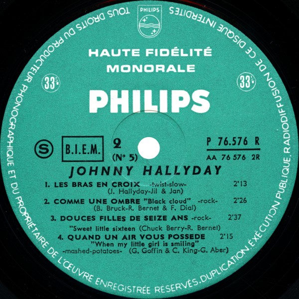 LP 25 cm Nr 5 Da dou ron ron Philips B 76 576 R