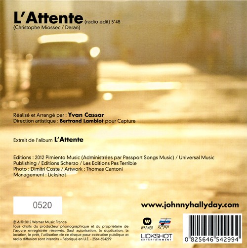 CD single exclusivit Carrefour L'attente 2564 654299