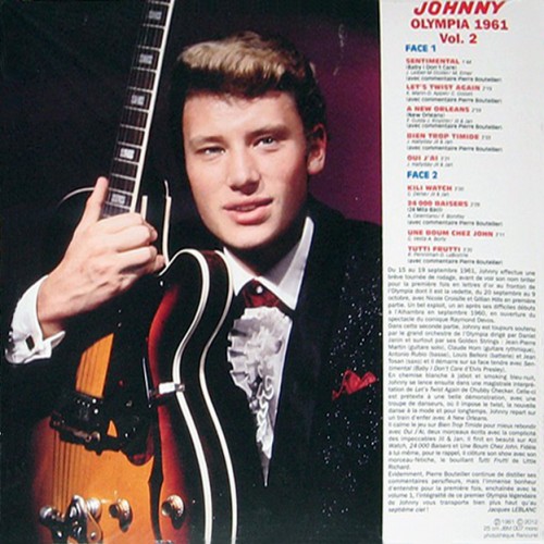 LP 25 Cm Johnny  l'Olympia Vol 2 JBM 007