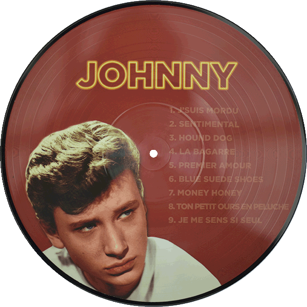 LP Picture disc Johnny-Elvis Quand Johnny reprend Elvis LMLR 040.415