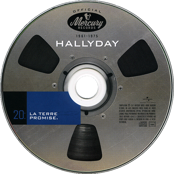Coffret 20 CD Hallyday official 1961-1975 Universal 537 8936 CD 20 - La terre promise