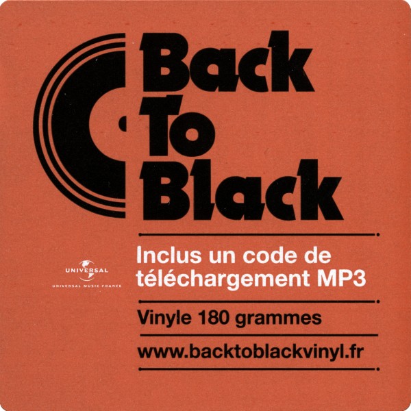 LP Back to black Rock  Memphis Universal 537 911-7