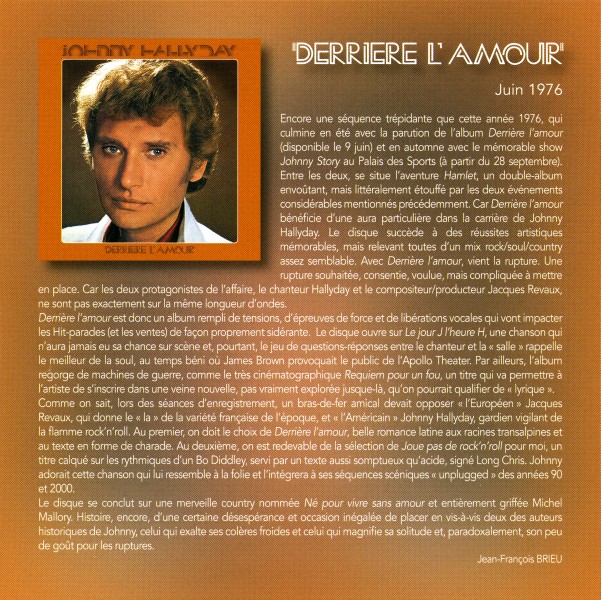 CD  papersleeve 2018-07-06 CD Universal Derrire l'amour 538348-2