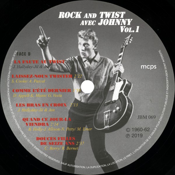  LP 25 Cm  Rock and twist avec Johnny JBM 069