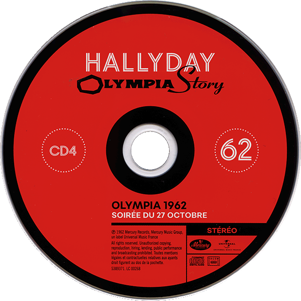 Coffret 18 CD + 2 DVD  Olympia Story 1961-2000 Universal 538 9367 CD43