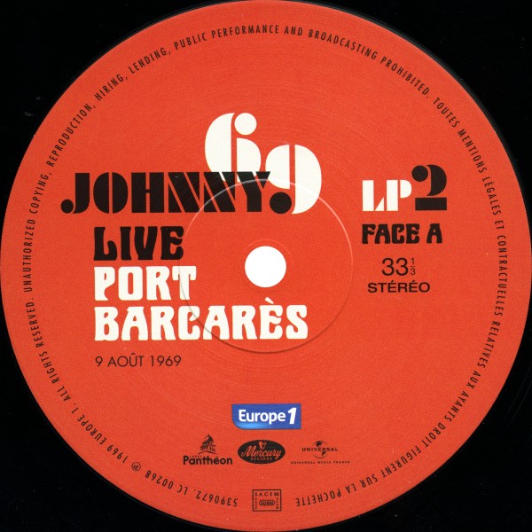 LP Johnny 69 Live Port Barcares 9 aot 1969 Universal 539 0670