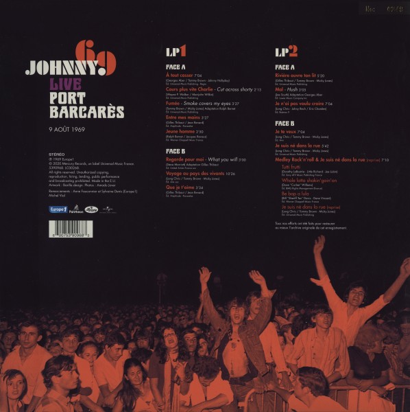 LP Johnny 69 Live Port Barcares 9 aot 1969 Universal 539 0968
