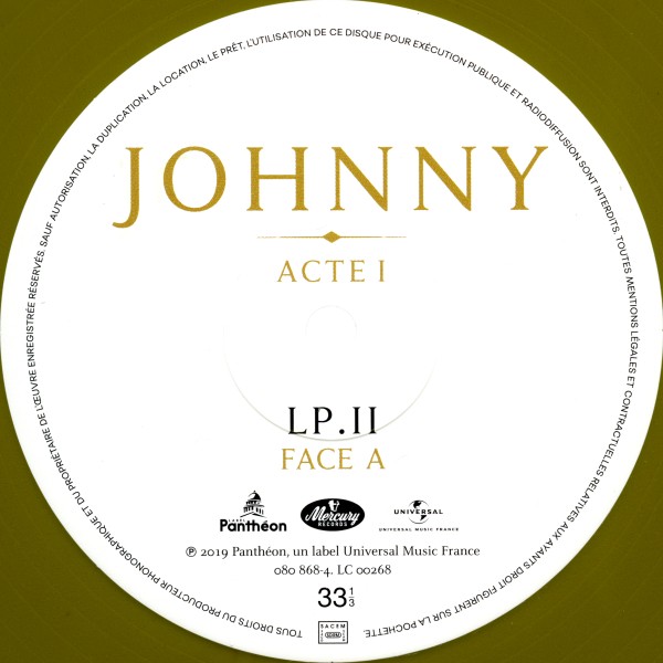 Coffret 4 LP Johnny Acte I - Acte II Universal 38 69173