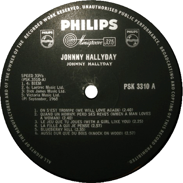Afrique du sud - Johnny Hallyday