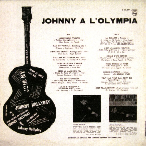 LP Philips B 77397 L Johnny  l'Olympiaa