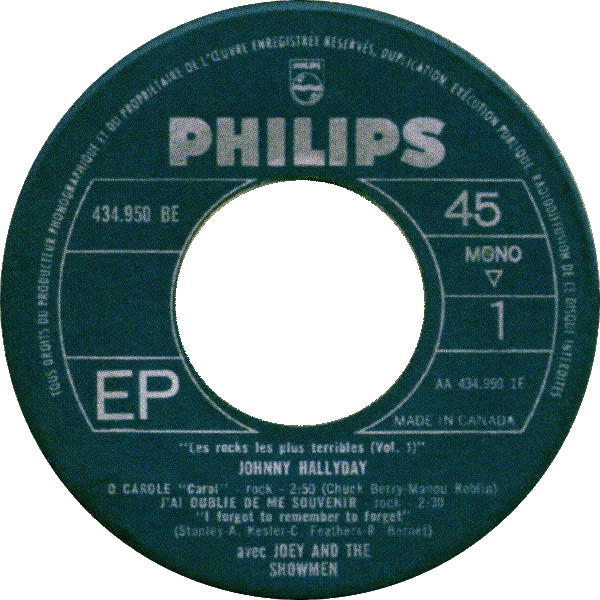 EP Philips 434 950 BE Les rocks les plus terribles Vol 1