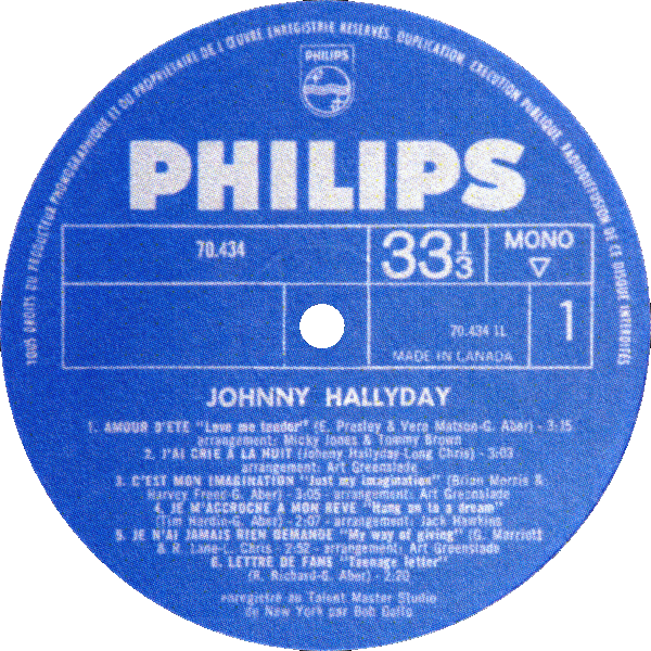 LP Philips 70 434 Johnny 67