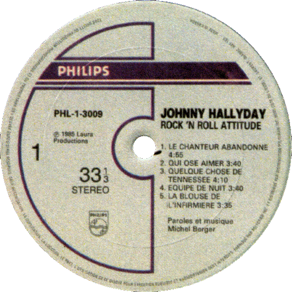 LP Philips PHL-1-3009 Rock 'n' roll attitude