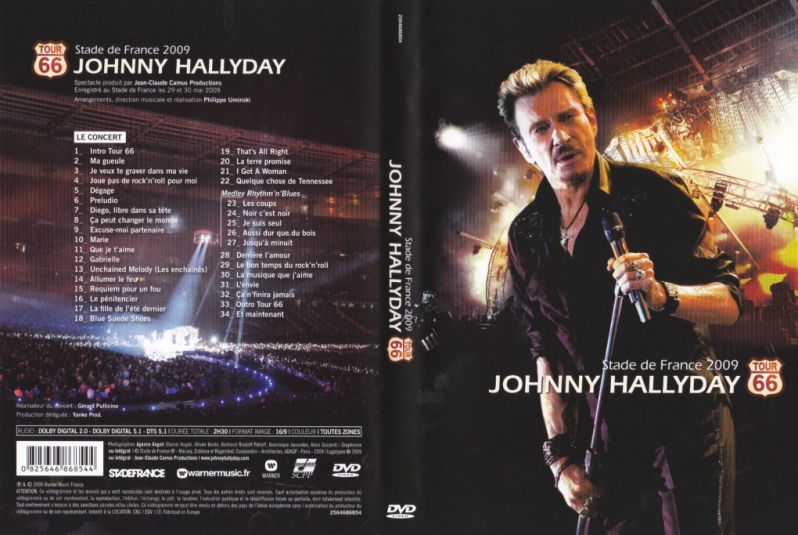 Johnny Hallyday Le Web Les DVD de Johnny Hallyday Tour 66