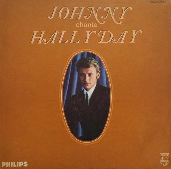 LP promo Philips B 77.484 L Johnny chante Hallyday label blanc HC-9-11-65 version carton