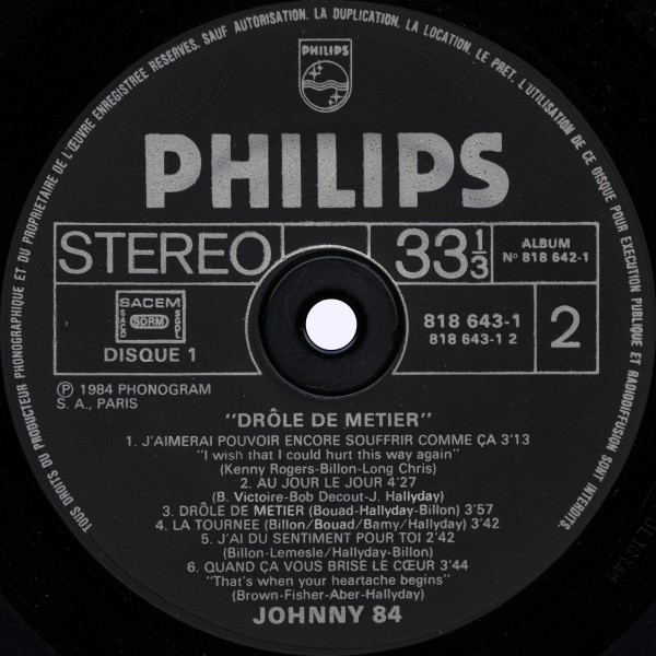 LP Dréle de métier Philips 818 643-1