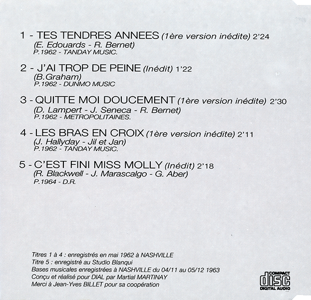 Maxi CD Les inédits Dial 900 195-2