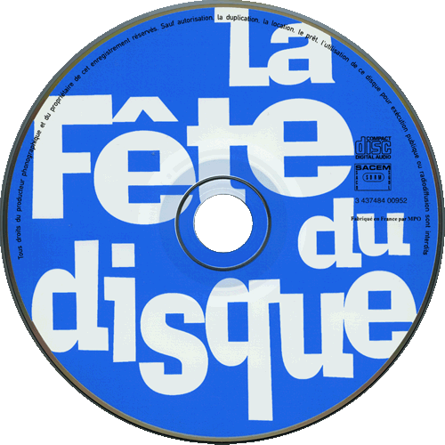 CD promo 3437484 00952 La féte du disque