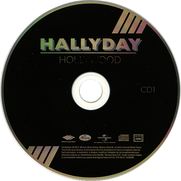 Johnny Hallyday - CD-DVD Universal 379 443-8 Hollywood 2014