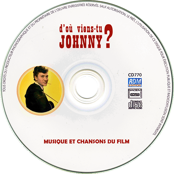 CD D'ou viens-tu Johnny RDM edition CD 770