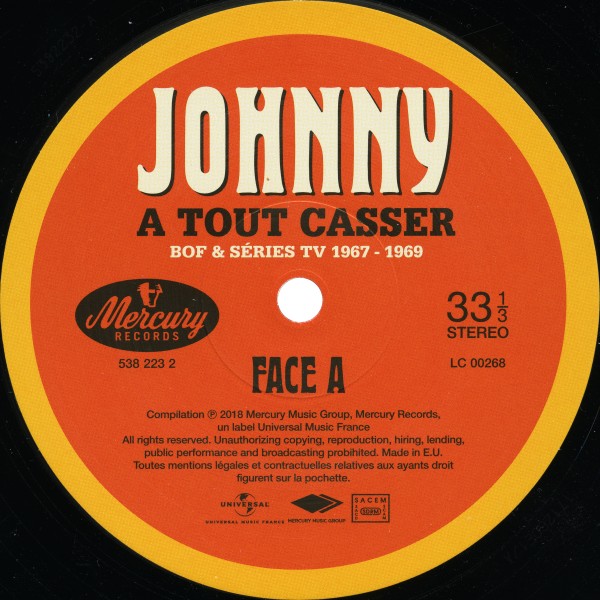 LP  Back to black A tout casser - BOF & Séries TV 1967-1969 Universal 538 2232
