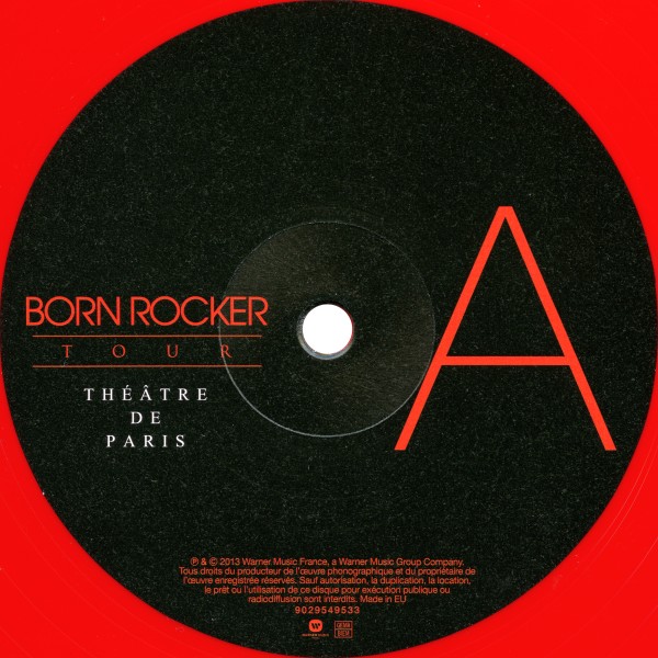 LP couleur Born rocker tour Théétre de Paris Warner 0190295495336