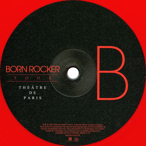 LP couleur Born rocker tour Théétre de Paris Warner 0190295495336