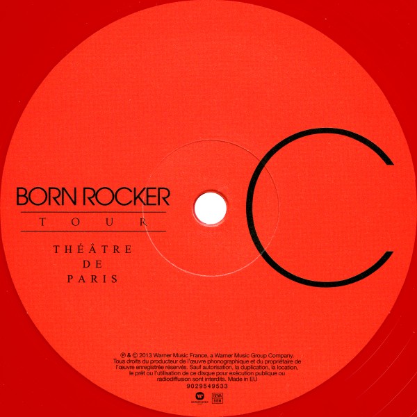 LP couleur Born rocker tour Théétre de Paris Warner 0190295495336