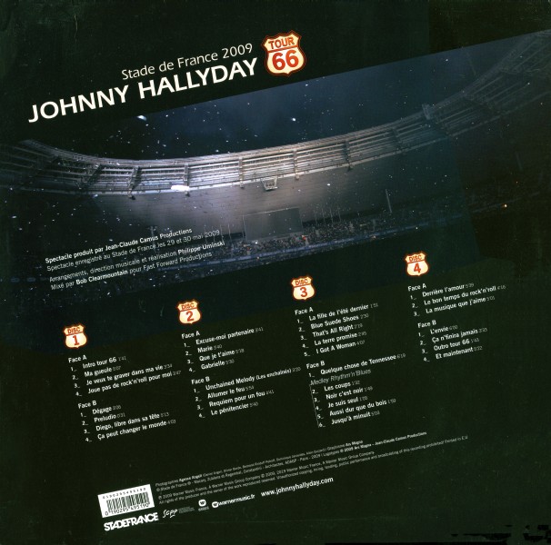 LP couleur Tour 66 Stade de France 2009 Warner 0190295495190
