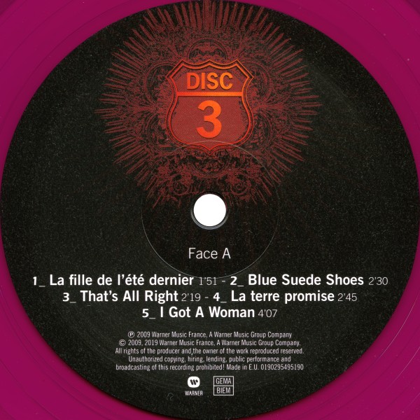 LP couleur Tour 66 Stade de France 2009 Warner 0190295495190