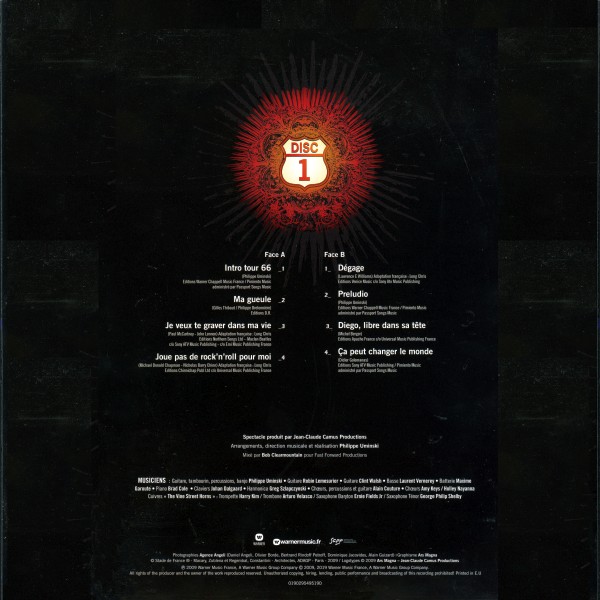 LP couleur Tour 66 Stade de France 2009 Warner 0190295495190