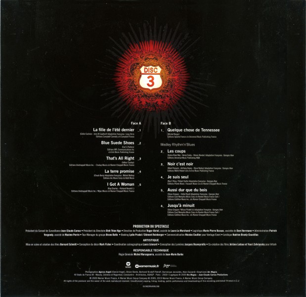 LP couleur Tour 66 Stade de France 2009 Warner 0190295495190