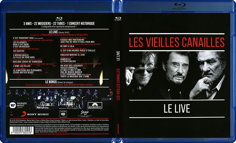 Coffret LP CD DVD Bluray Les Vieilles Canailles Le Live Warner 1902 95380427