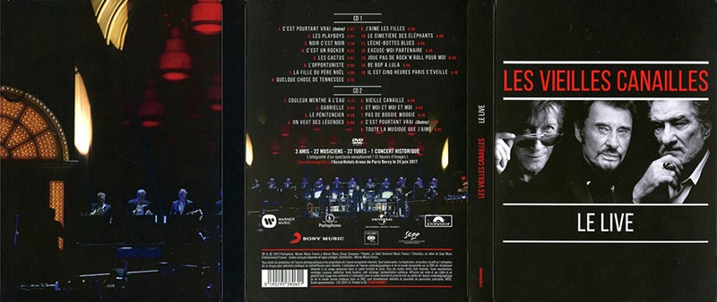 Coffret LP CD DVD Bluray Les Vieilles Canailles Le Live Warner 1902 95380427