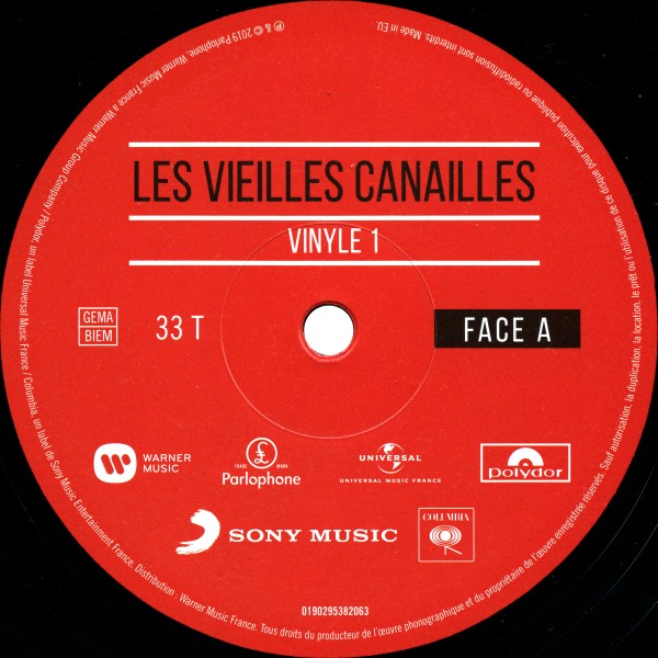 Coffret LP CD DVD Bluray Les Vieilles Canailles Le Live Warner 1902 95380427