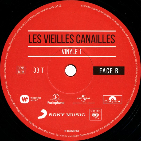 Coffret LP CD DVD Bluray Les Vieilles Canailles Le Live Warner 1902 95380427