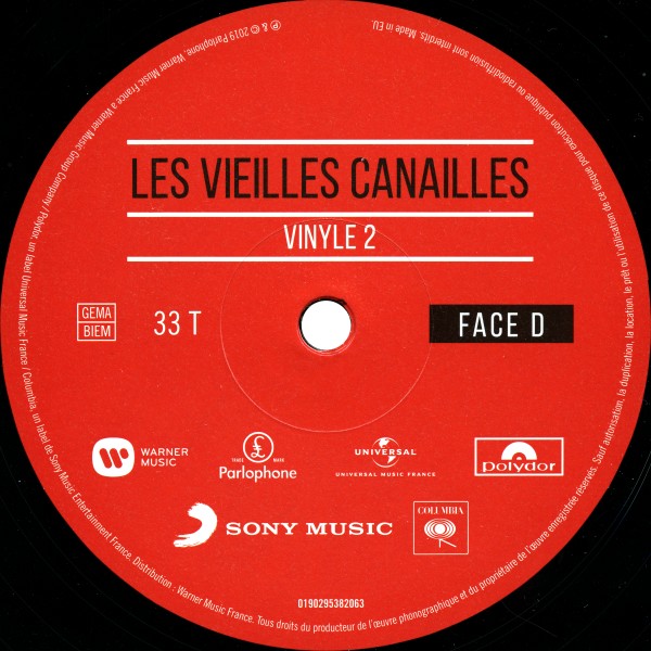 Coffret LP CD DVD Bluray Les Vieilles Canailles Le Live Warner 1902 95380427