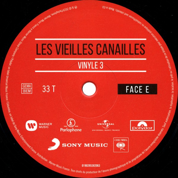 Coffret LP CD DVD Bluray Les Vieilles Canailles Le Live Warner 1902 95380427
