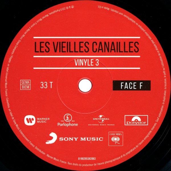 Coffret LP CD DVD Bluray Les Vieilles Canailles Le Live Warner 1902 95380427