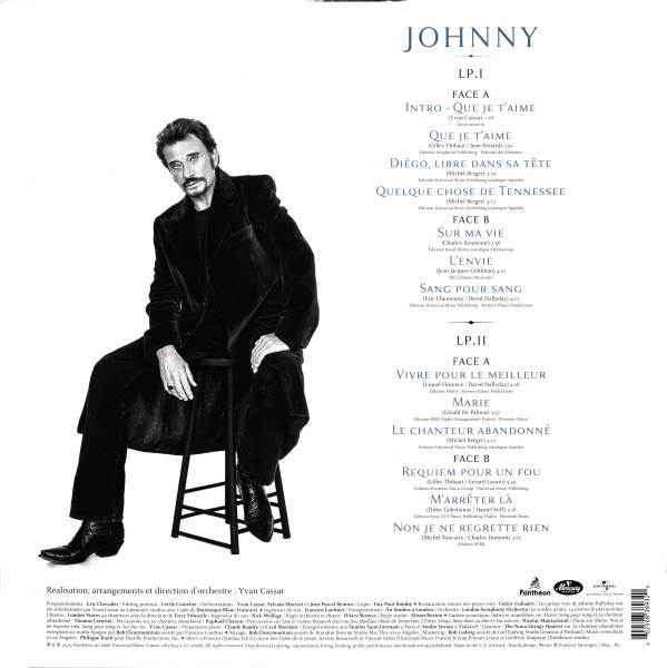 Double LP  bleu Johnny Universal  083 8932