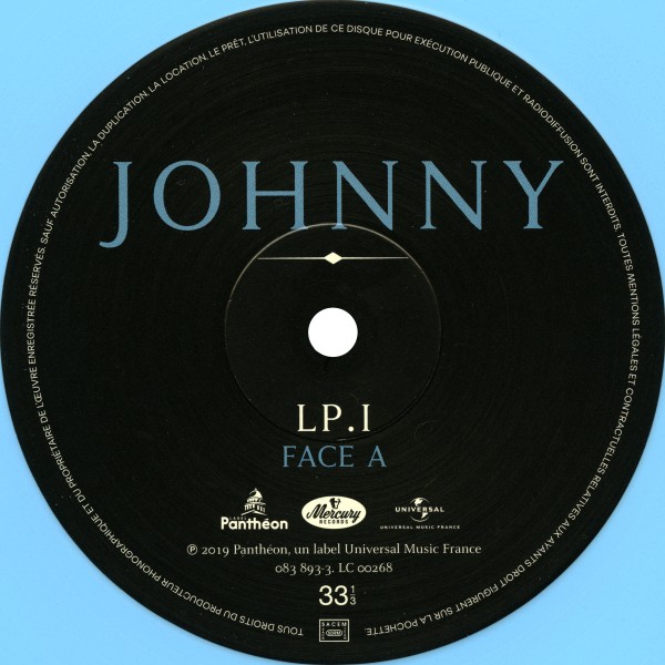 Double LP  bleu Johnny Universal  083 8932