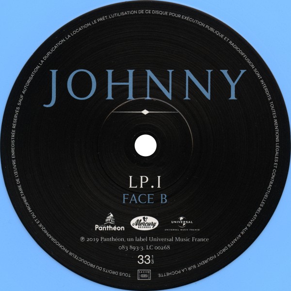Double LP  bleu Johnny Universal  083 8932 