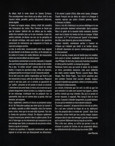 CD Tétetéte avec Johnny L'intégrale des interviews Europe 1 LMLR 783096