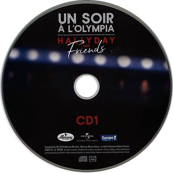 CD-DVD  Un soirl'Olympia  Universal 538 9725