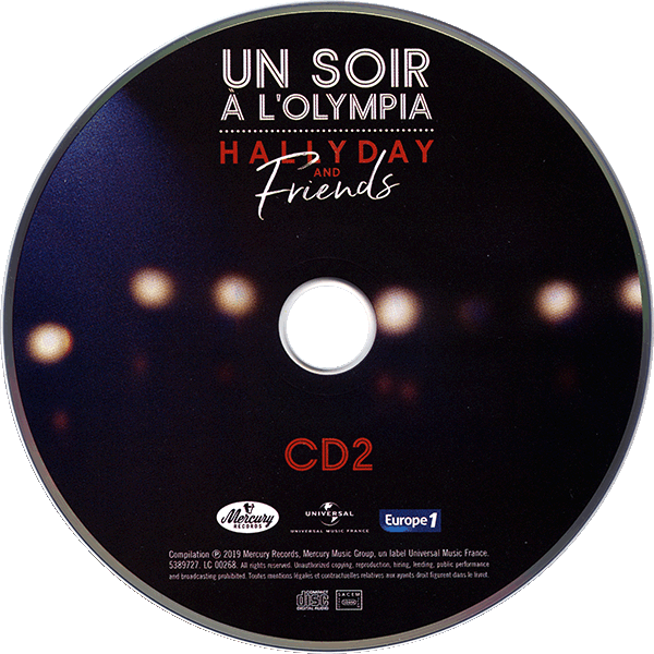 CD-DVD  Un soirl'Olympia  Universal 538 9725