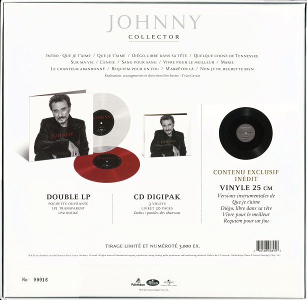 Coffret Double LP - 25 Cm - CD Johnny Universal 080 8690