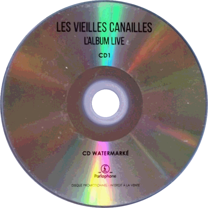 CD promo Les Vieilles Canailles L'album live Warner 196