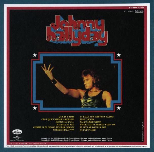 CD paper sleeve Johnny on stage Universal 537 458-8