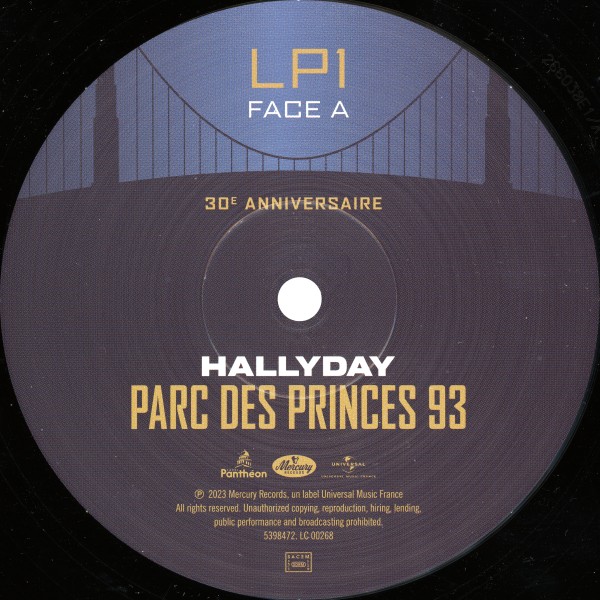 Coffret 6 LP Parc des Princes 93 30é anniversaire Universal 539 8470